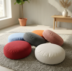 Modern Yuvarlak Yer Minderi ve Meditasyon Pufu 1 modern-yuvarlak-yer-minderi-meditasyon-pufu